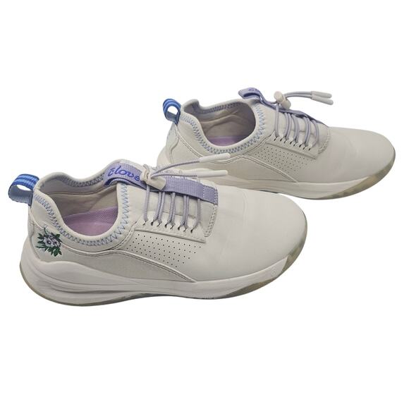 Clove Classic White Women’s Nursing Shoes with Floral Embroidery Size 6.5 - Picture 3 of 13